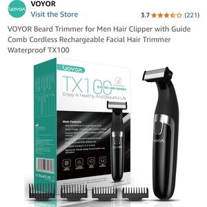 Black Cordless Grooming Tool with Ergonomic Design